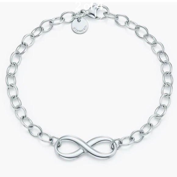 🔴🆑Authentic TIFFANY & CO INFINITY VINTAGE Sterling Silver Link Bracelet 🆑🔴 - Picture 2 of 9